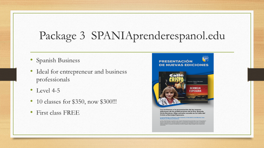 Package 3- Spanish Business/Comercial